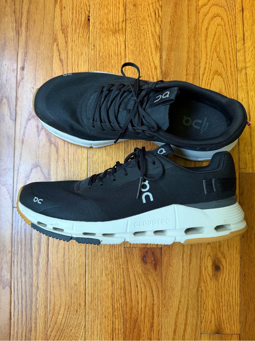 On Cloudnova 2 Women's Black & White Sneakers - Worn once Size 10